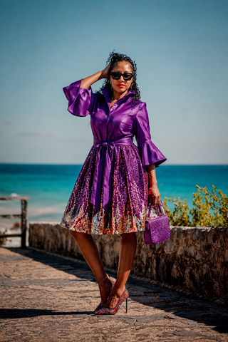 Samuel Dong Evening Affair Sequin Dress