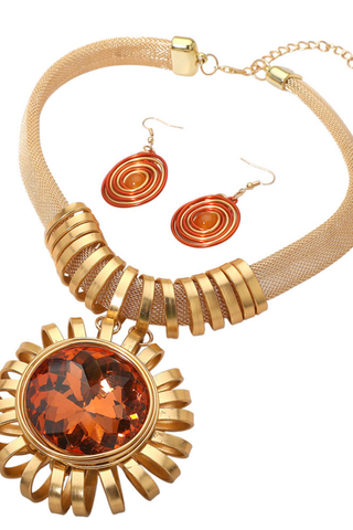 Sunburst Society Necklace Set