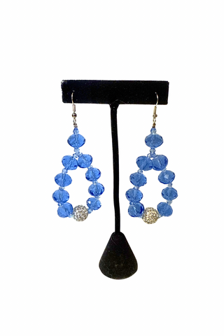 Color Splash Crystal Hoops
