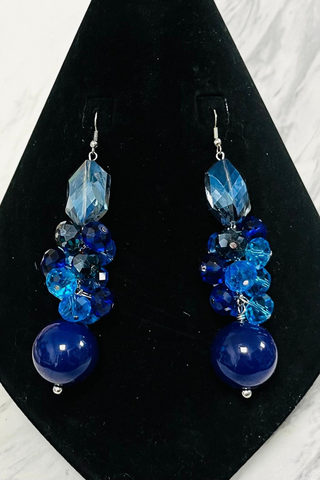 Deep Blue Capri Earrings 💙✨