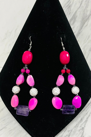 Berry Bling Luxe Hoops 💗💜✨