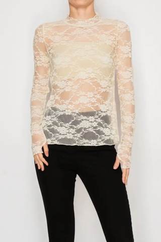 Soft Focus Lace Top