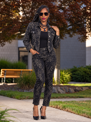 Leopard Luxe Denim Set