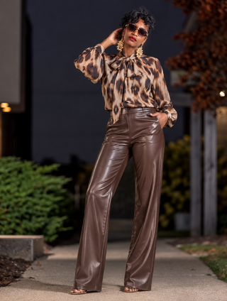 Wild Intentions Scarf Blouse 🐆✨