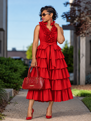 Samuel Dong Ruffle Me Fabulous Dress