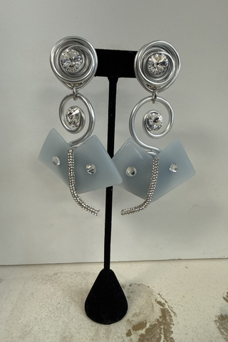 Arctic Illusion Clip Earrings ❄️✨