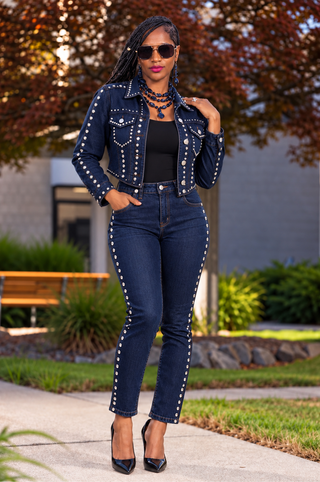 Crystal Intentions Denim Set
