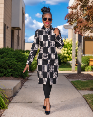 Perfectly Pieced Sweater Duster