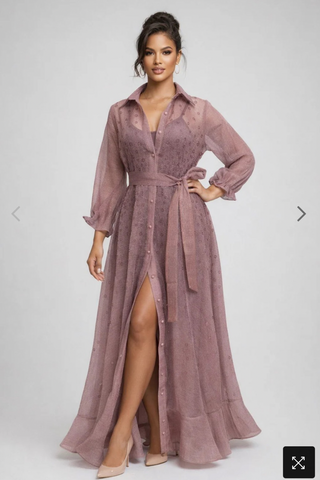Dusty Mauve Flow Dress