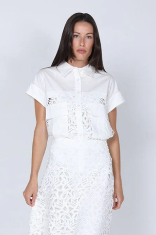 Ivory Edge Cutwork Top 🤍