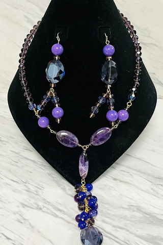 Violet Majesty Statement Necklace