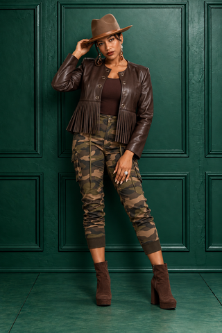 Brown Sugar Fringe Jacket