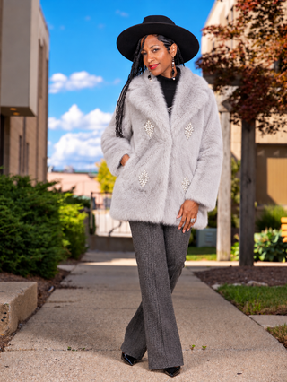 Crystal Frost Luxe Coat