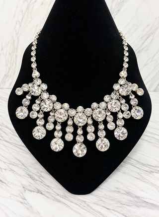 Dazzling Cascade Statement Necklace