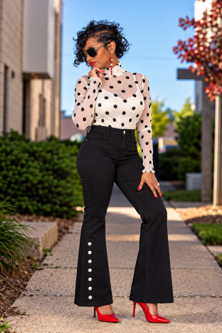 Spot On Mesh Top