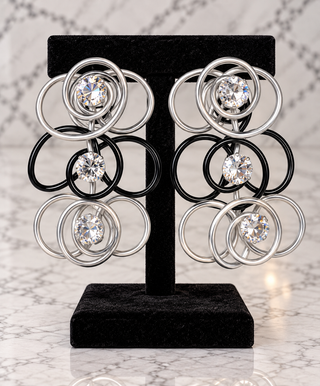 Circles of Brilliance Statement Earrings