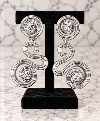 Brilliant Twist Statement Earrings
