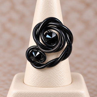 Twisted Brilliance Statement Ring