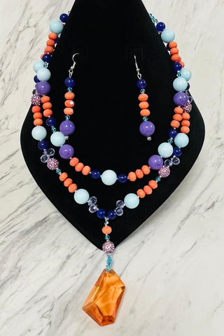 Sunset Carnival Necklace Set