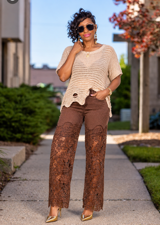 Soft Drama Lace Jean (Color Options)
