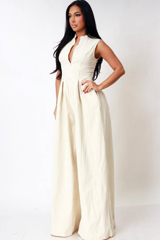 Champagne Ease Jumpsuit 🤍✨
