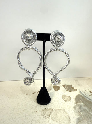 Twisted Halo Crystal Clips