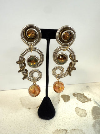 Ember Glow Orbit Earrings