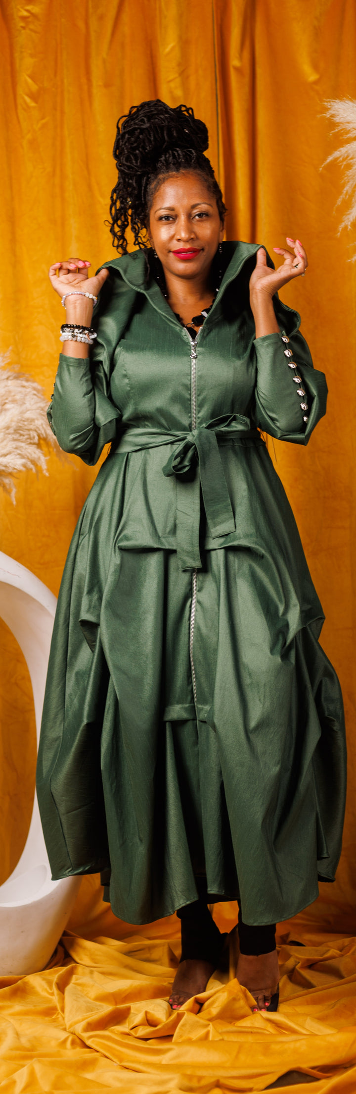 Samuel Dong's Bustle Coat Dress (9 Colors)