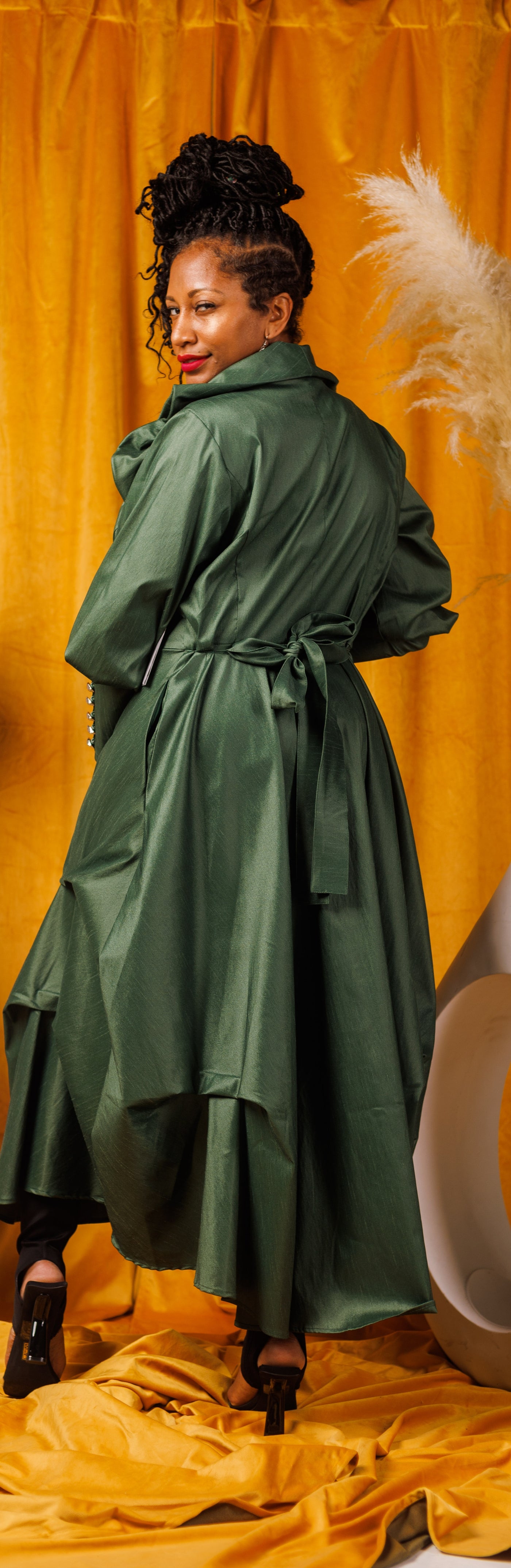 Samuel Dong's Bustle Coat Dress