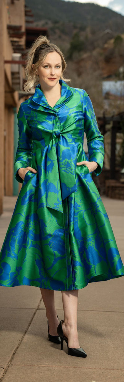 Samuel Dong's Floral Double Collared Dress