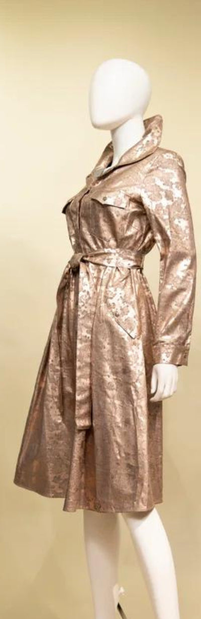 Samuel Dong's Coated Denim Coat Dress