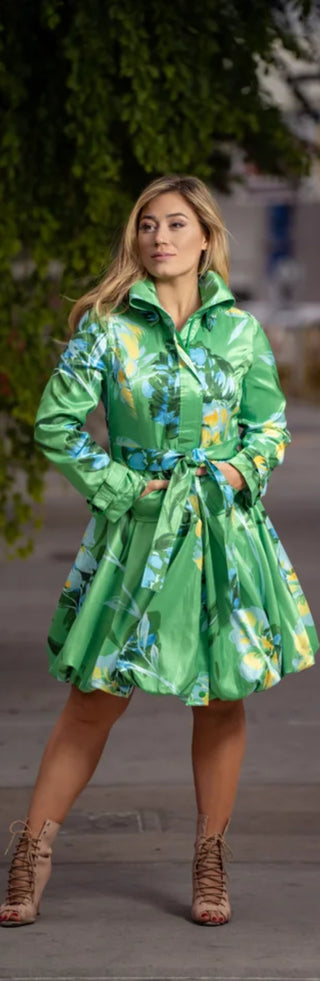 Samuel Dong's Printed Bubble Coat Dress - (19 Options)