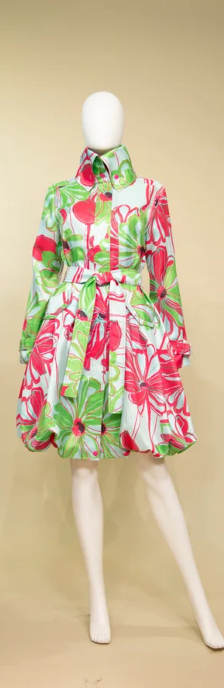 Samuel Dong's Printed Bubble Coat Dress - (19 Options)