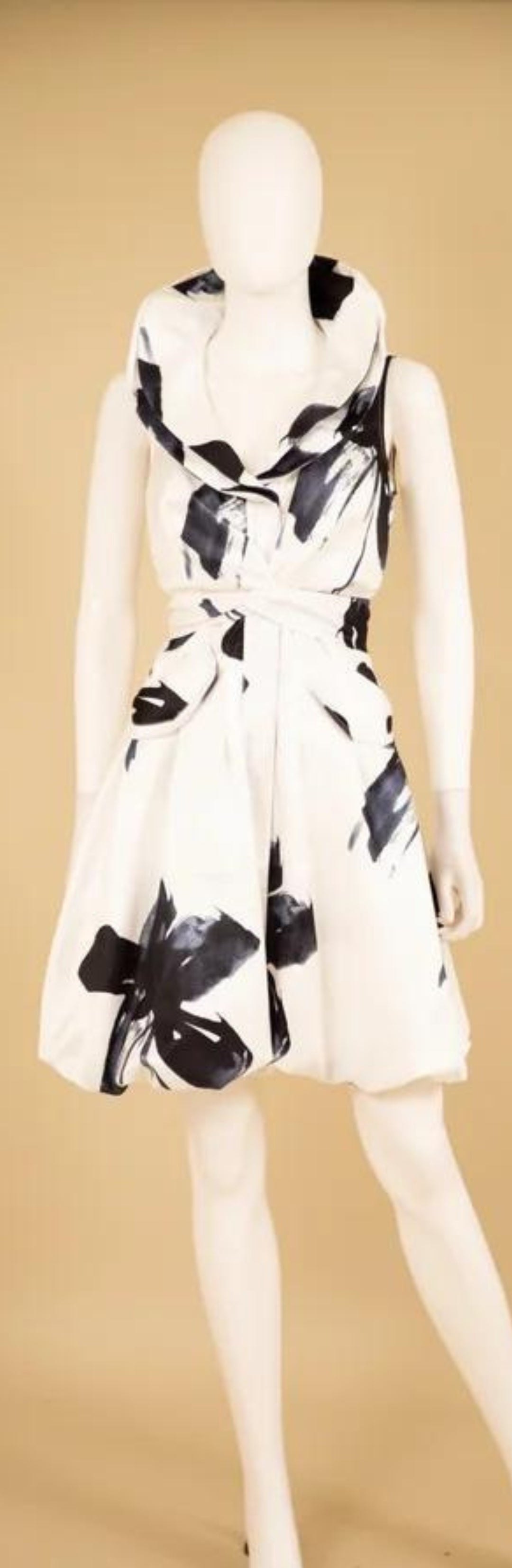 Samuel Dong's Print Double Collared Bubble Dress (17 Color Options)