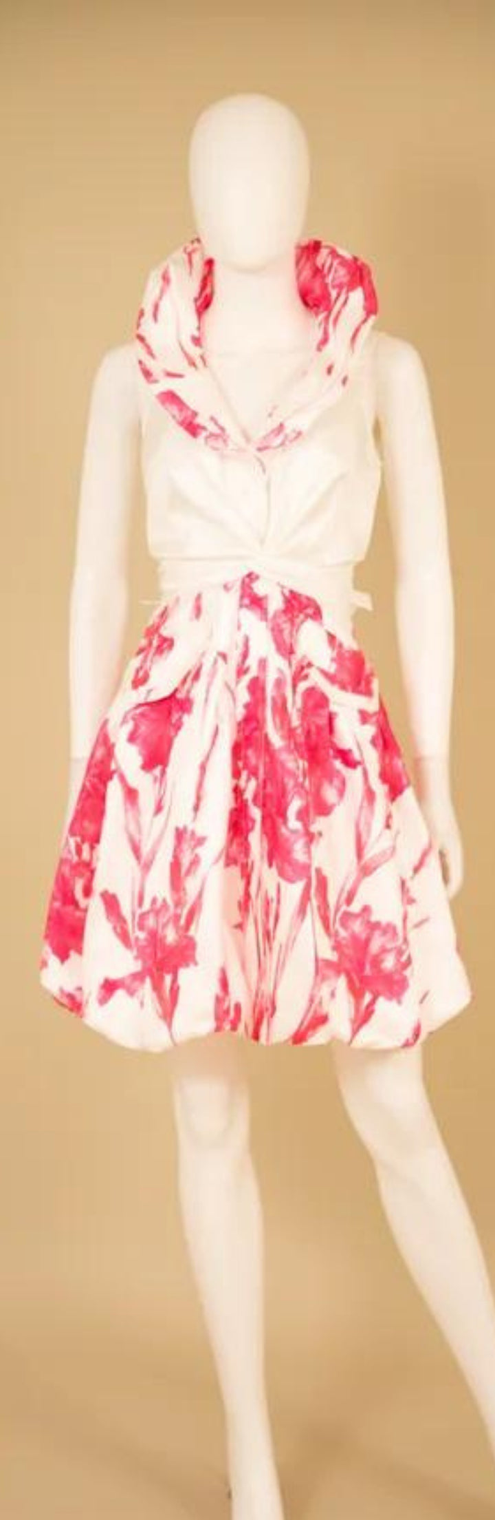 Samuel Dong's Print Double Collared Bubble Dress (17 Color Options)