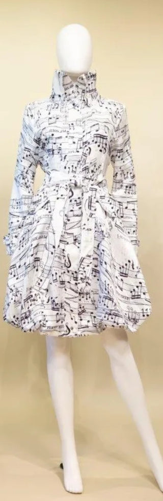 Samuel Dong's Printed Bubble Coat Dress - (19 Options)