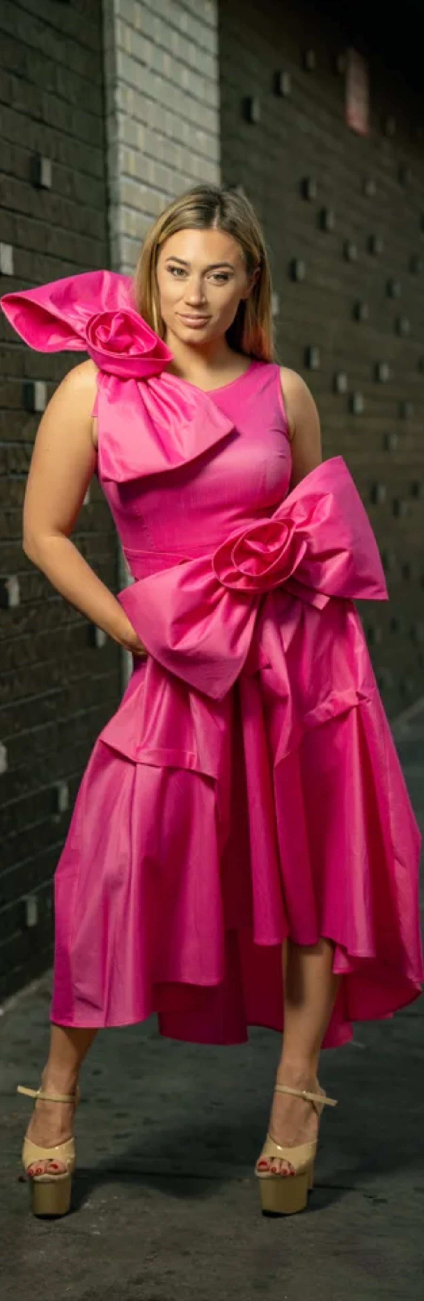 Samuel Dong's Rosette Bow Extravaganza Dress