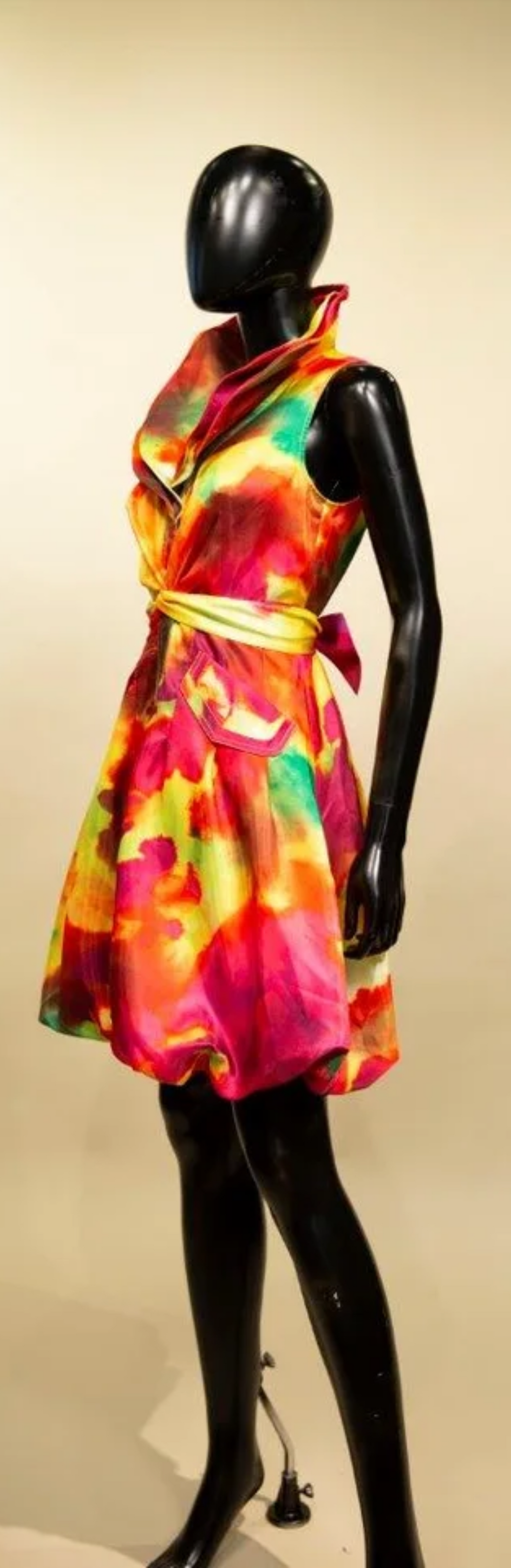 Samuel Dong's Print Double Collared Bubble Dress (17 Color Options)