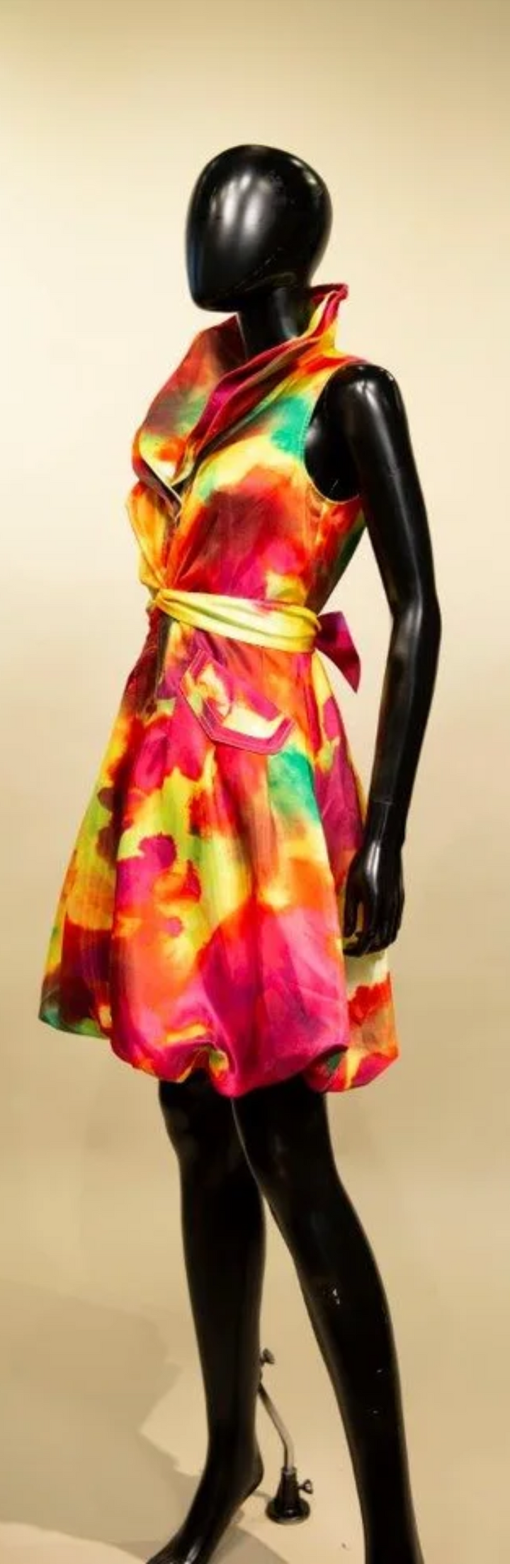 Samuel Dong's Print Double Collared Bubble Dress (17 Color Options)
