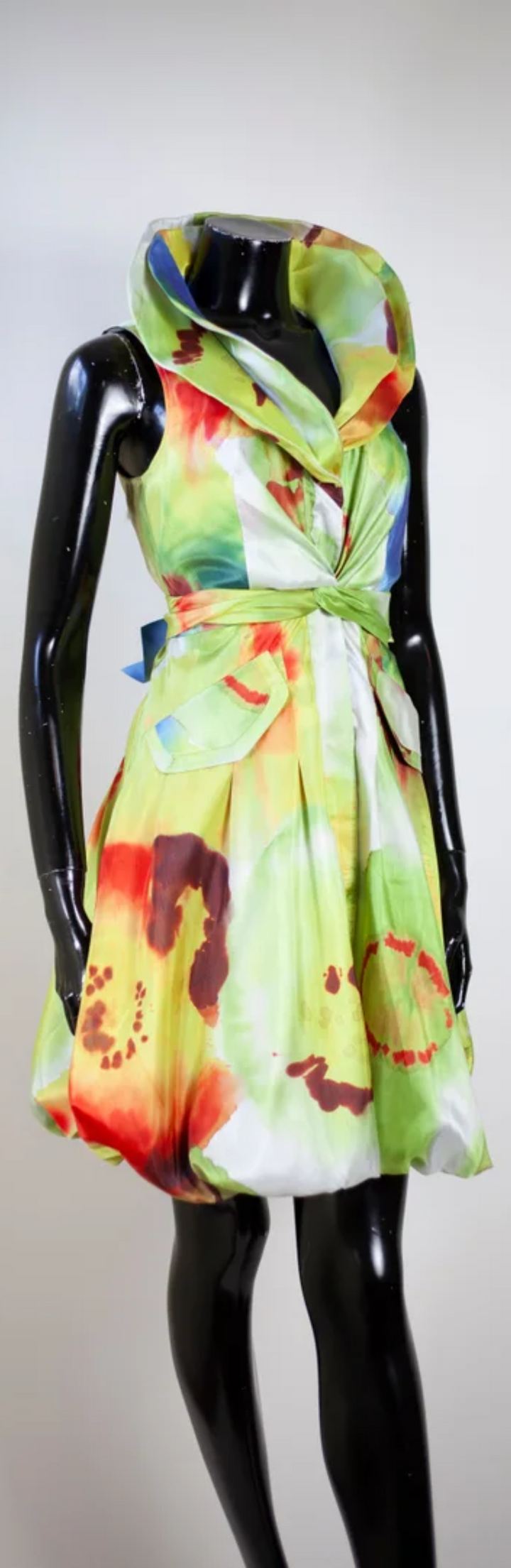Samuel Dong's Print Double Collared Bubble Dress (17 Color Options)