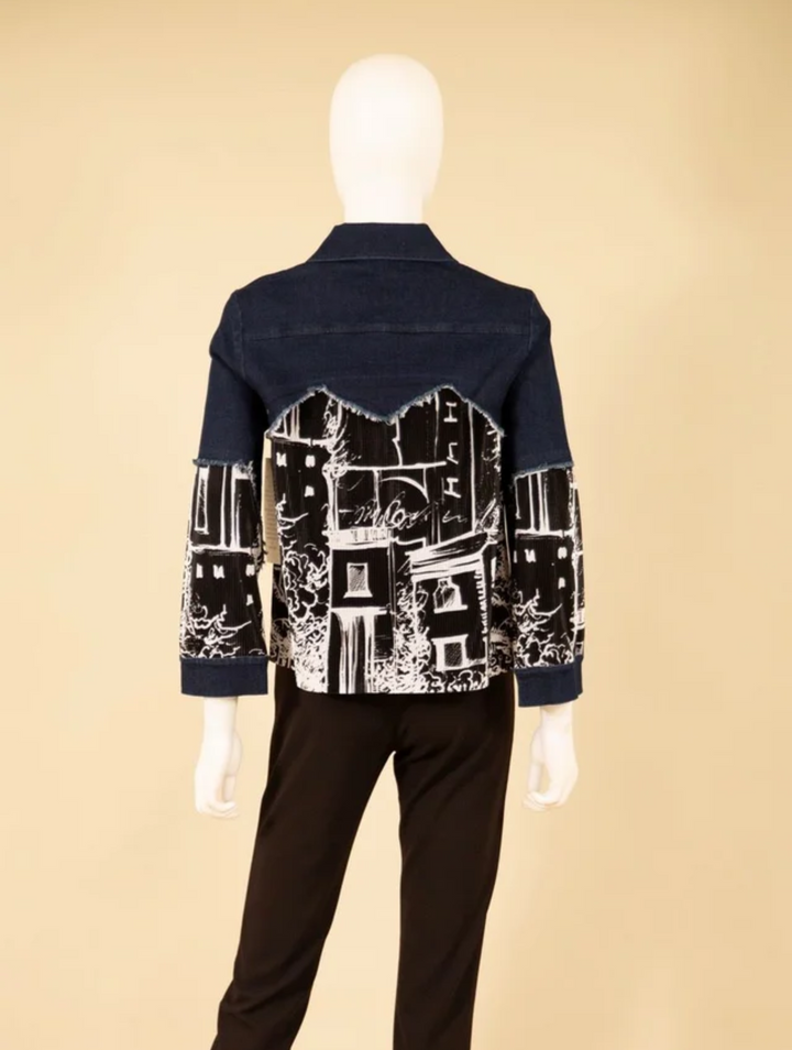 Samuel Dong's Patchwork Denim Jacket (3 Color Options)
