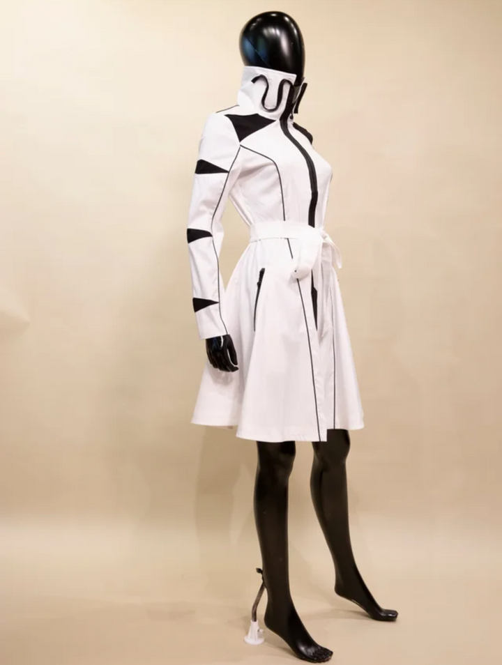 Samuel Dong's Arrow Abstract Coat Dress
