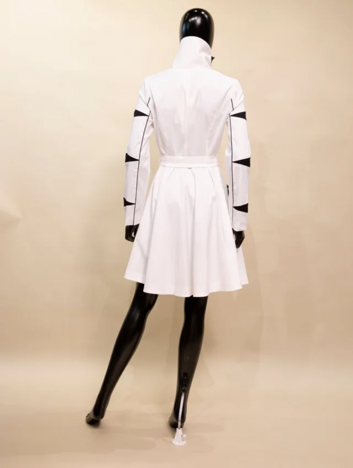 Samuel Dong's Arrow Abstract Coat Dress