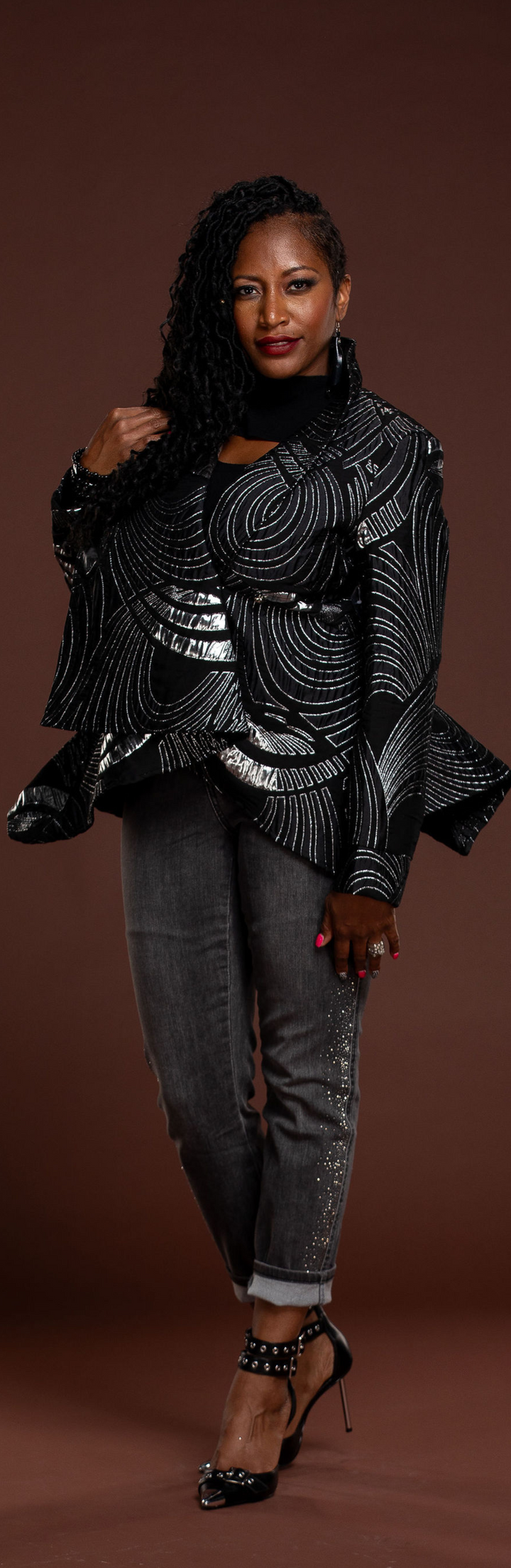 Samuel Dong 3D Brocade Jacket