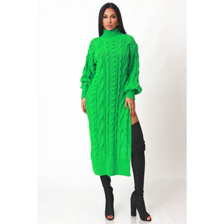 Bossline Cable Sweater Dress