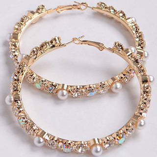 Luxury Stones Hoop Earrings