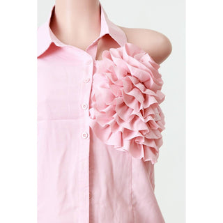 Bloom Drama Button-Up 🤍✨