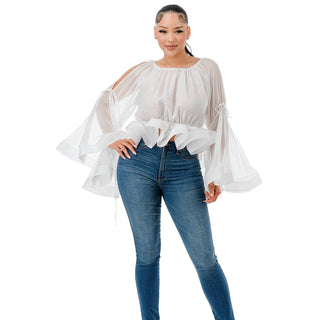🤍 Bella Breeze Blouse