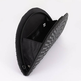 Rhinestone Half Moon Party Clutch