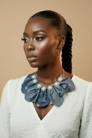 Denim & Diamonds Statement Necklace